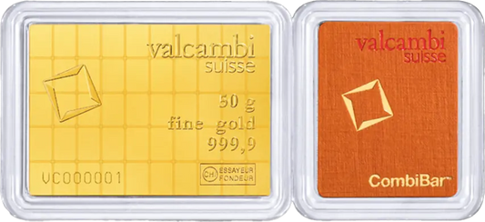 50 x 1 gr Combibar® Oro Valcambi