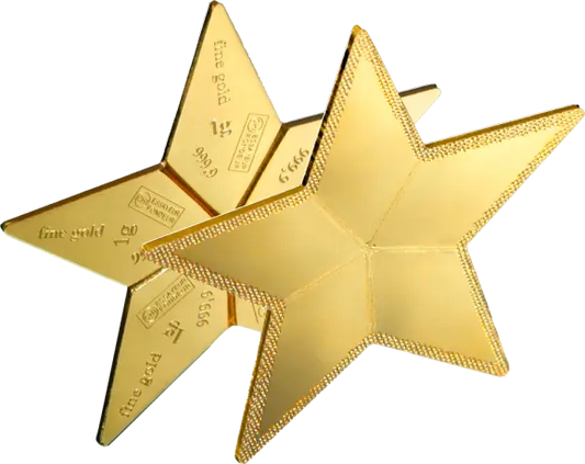 5 x 1 gr Combibar Stella Oro Valcambi con Scatola