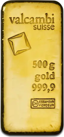 500 gr Lingotto d'Oro Colato Valcambi