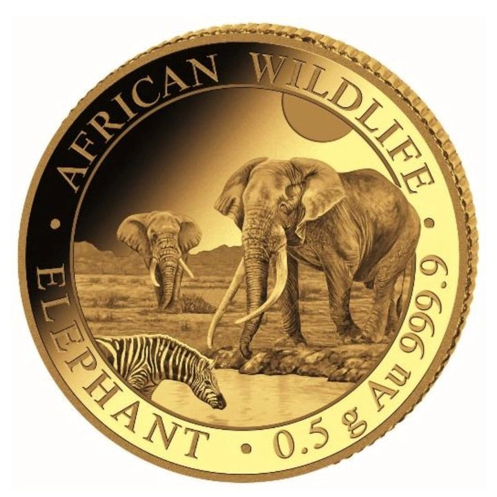 African Wildlife: Elefante 0,5 g d'oro 2026